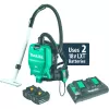 Aspirateur dorsal HEPA MAKITA bleu, noir et blanc, pneumatique