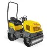 Rouleau vibratoire à siège à double tambour lisse Wacker jaune