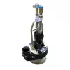 Tête de pompe HYDRATECH noire et argent, 10 cm, fonte
