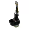 Tête de pompe HYDRATECH noire et argent, 15 cm, fonte
