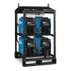Support à soudeuse MILLERELEC bleu et noir, 350&nbsp;A, 4&nbsp;emplacements