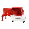Malaxeur de mortier MULTIQUIP rouge et blanc, 0,34 m³, essence