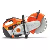 Ébouteuse à béton Stihl orange et blanche de 30 cm