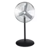 Ventilateur sur pied industriel AIRMASTER gris et noir, 76 cm