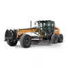 Niveleuse motorisée CASE orange et grise de 195 à 205 ch, 4,6 m lame