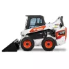 Chargeuse à direction à glissement Bobcat rouge et blanche