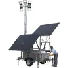 Tour d’éclairage à DEL remorquable PROGERSS HELIOS 560-800W grise, 1 400-1 600 W hybride solaire