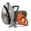 Ébouteuse HUSQVARNA orange, noire et grise, 41 cm, essence