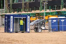 Tourniquet sur un chantier de construction