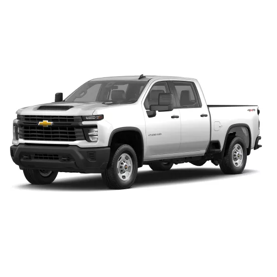 Camionnette Chevrolet blanche d’un quart de tonne