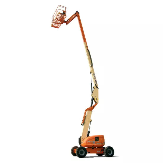 JLG orange et beige 18,3 à 19,5&nbsp;m Nacelle élévatrice articulée, diesel ou essence/GPL