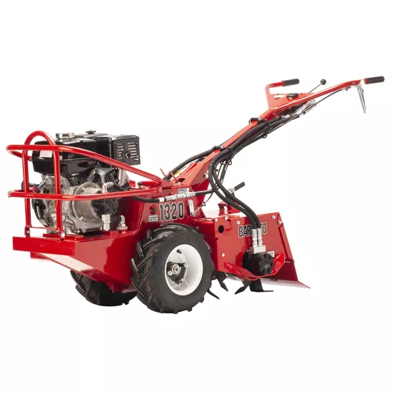 Rotoculteur à dents arrière et conducteur accompagnant Barretto rouge