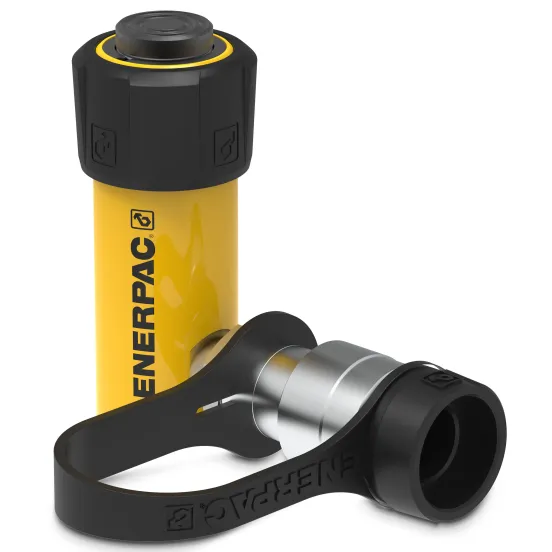 Vérin hydraulique ENERPAC jaune, 2,5 cm, 5 tonnes