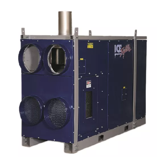 Radiateur à combustion indirecte Frostfighter bleu, propane/ 700&nbsp;000&nbsp;BTU, bicarburant propane/gaz naturel