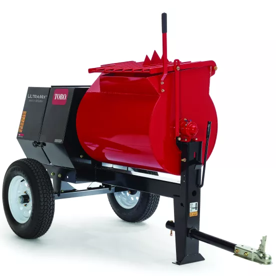 Malaxeur de mortier TORO rouge et noir, 0,23 m³, essence