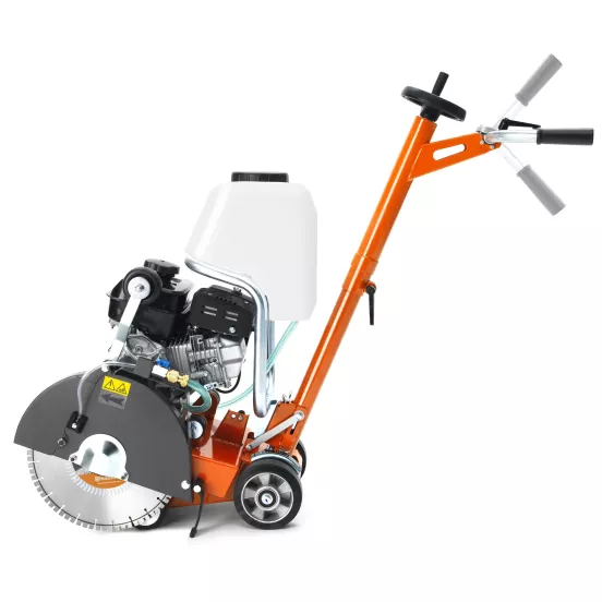Scie à béton à conducteur accompagnant HUSQVARNA orange, grise, argent et noire, 36,6 cm, essence