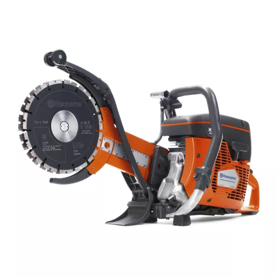 Ébouteuse à béton HUSQVARNA orange, noire et argent, 22,8 cm, essence