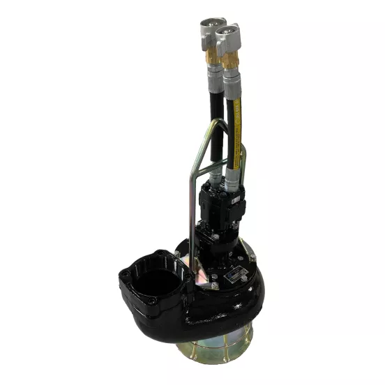 Tête de pompe HYDRATECH noire et argent, 15 cm, fonte