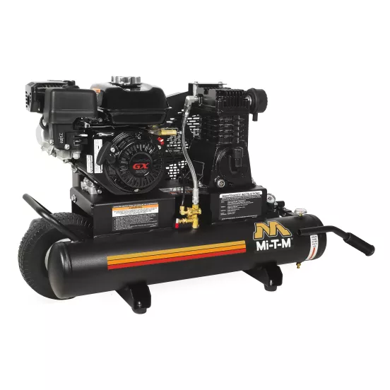 Compresseur à air Mi-T-M noir, 0,4 m³/min, essence