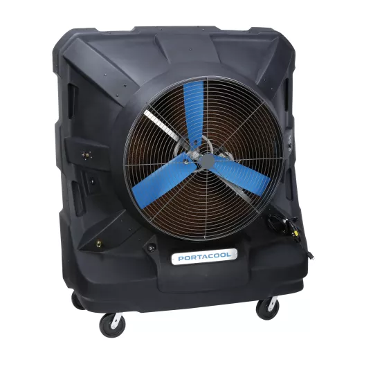 Ventilateur de refroidissement par évaporation, 637 m³/min, PORTACOOL noir, 122 cm