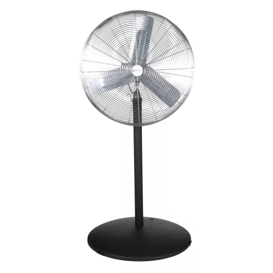 Ventilateur sur pied industriel AIRMASTER gris et noir, 76 cm