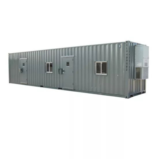 Gris 12,2&nbsp;m x 2,4&nbsp;m x 2,9&nbsp;m Conteneurs de bureaux de plain-pied
