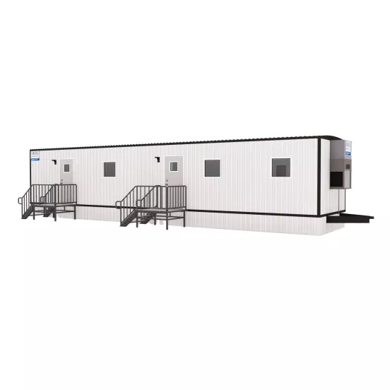 15 m x 3 m Remorque de bureau avec 2 bureaux