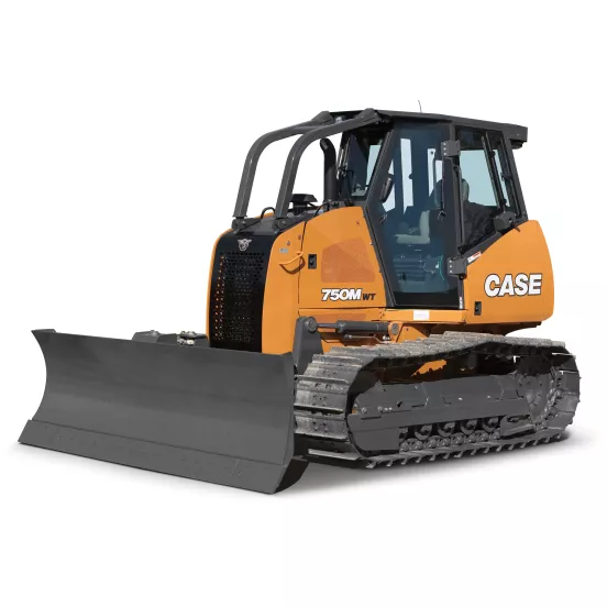 Bulldozer CASE orange et gris de 90 à 95 ch