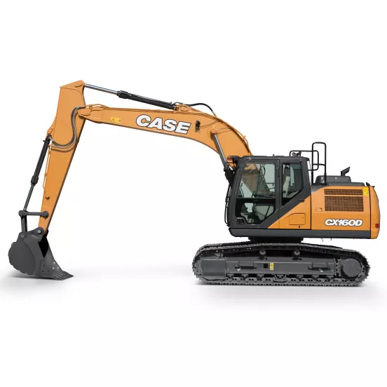 Excavatrice CASE orange et grise 13,1 à 17,2 t