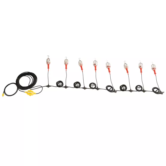 Lampe à fil extérieure antidéflagrante sur le chantier