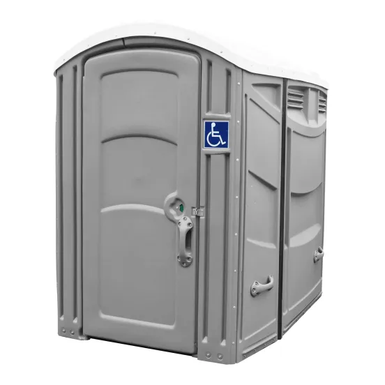 Pot portatif gris conforme à la norme ADA Satellite