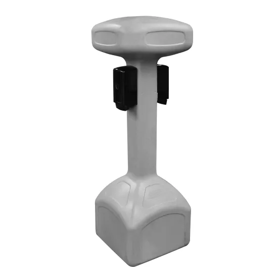 Support de désinfectant pour les mains portatif satellitaire gris