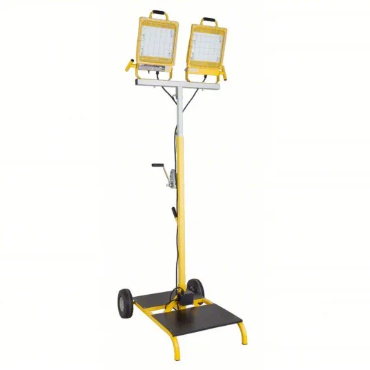 support d’éclairage à DEL Southwire jaune de 400W, mobile, humide, 3,5 m